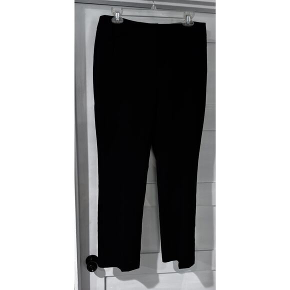 Chicos Size 1 Short Grandeur Trouser Pants Black MSRP$59.95 - Picture 1 of 9